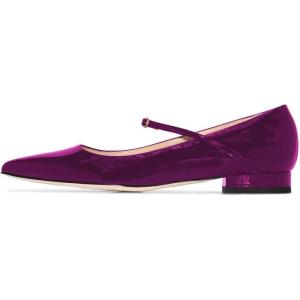 imageFSJ Women Sexy Leopard Prints Flats Hidden Low Heels Pumps Closed Pointy Toe Slip On Shoes Size 415 USPurple