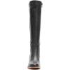 imageFSJ Women Comfortable Side Zipper Wedge High Heel Point Toe Fancy Pull On Ladies Fashion Winter Boot Size 415 USBlack