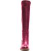 imageFSJ Women Comfortable Side Zipper Wedge High Heel Point Toe Fancy Pull On Ladies Fashion Winter Boot Size 415 USFuchsia