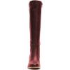 imageFSJ Women Comfortable Side Zipper Wedge High Heel Point Toe Fancy Pull On Ladies Fashion Winter Boot Size 415 USMaroon