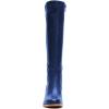 imageFSJ Women Comfortable Side Zipper Wedge High Heel Point Toe Fancy Pull On Ladies Fashion Winter Boot Size 415 USNavy