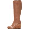 imageFSJ Women Comfortable Side Zipper Wedge High Heel Point Toe Fancy Pull On Ladies Fashion Winter Boot Size 415 USPeru