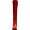 imageFSJ Women Comfortable Side Zipper Wedge High Heel Point Toe Fancy Pull On Ladies Fashion Winter Boot Size 415 USRed