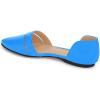 imageFSJ Women Cute DOrsay Ballet Flat for Comfort Pointed Toe Low Heel Dress Casual Shoe Size 415 USBlue