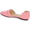 imageFSJ Women Cute DOrsay Ballet Flat for Comfort Pointed Toe Low Heel Dress Casual Shoe Size 415 USPink