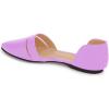 imageFSJ Women Cute DOrsay Ballet Flat for Comfort Pointed Toe Low Heel Dress Casual Shoe Size 415 USPurple