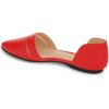 imageFSJ Women Cute DOrsay Ballet Flat for Comfort Pointed Toe Low Heel Dress Casual Shoe Size 415 USRed