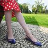 imageFSJ Women Leather Pointed Toe Low Heel Pumps Comfortable Slip on Slingback Flats Office Dress Shoes Size 412 USPurple