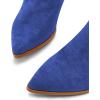 imageFSJ Women Mid Calf Fringe Boots Cowboy Pointed Toe Cowgirl Tassel Classic Western Thigh High Boot Wedge Chunky Stacked Heel Slip On Booties Size 415 USDark Blue