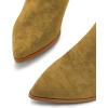 imageFSJ Women Mid Calf Fringe Boots Cowboy Pointed Toe Cowgirl Tassel Classic Western Thigh High Boot Wedge Chunky Stacked Heel Slip On Booties Size 415 USGoldenord