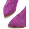 imageFSJ Women Mid Calf Fringe Boots Cowboy Pointed Toe Cowgirl Tassel Classic Western Thigh High Boot Wedge Chunky Stacked Heel Slip On Booties Size 415 USPurple