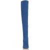 imageFSJ Women Over The Knee Chunky High Heels Stretch Thigh High Zipper Long Boot Winter Warm Shoes 415 USBlue Crystal