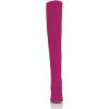 imageFSJ Women Over The Knee Chunky High Heels Stretch Thigh High Zipper Long Boot Winter Warm Shoes 415 USDeep Pink