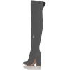 imageFSJ Women Over The Knee Chunky High Heels Stretch Thigh High Zipper Long Boot Winter Warm Shoes 415 USDimgray
