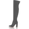imageFSJ Women Over The Knee Chunky High Heels Stretch Thigh High Zipper Long Boot Winter Warm Shoes 415 USDimgray