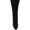 imageFSJ Women Overknee Thigh High Almond Toe Boots Chunky Mid Heel Laceup Pumps Winter Date ShoesBlack
