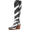 imageFSJ Women Comfortable Side Zipper Wedge High Heel Point Toe Fancy Pull On Ladies Fashion Winter Boot Size 415 USZebra