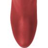 imageFSJ Women Chic Knee High Boots Stretch Pull On Round Closed Toe Long Booties Chunky Block Heels Leather Ladies Dress Party Fall Winter Shoes Size 415 USRed
