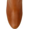 imageFSJ Women Chic Knee High Boots Stretch Pull On Round Closed Toe Long Booties Chunky Block Heels Leather Ladies Dress Party Fall Winter Shoes Size 415 USBrown
