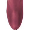 imageFSJ Women Chic Knee High Boots Stretch Pull On Round Closed Toe Long Booties Chunky Block Heels Leather Ladies Dress Party Fall Winter Shoes Size 415 USWine Red