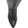imageFSJ Women Classic Pointed Toe Western Riding Over The Knee Boots Wide Calf Chunky Mid Heel Pull On Long Boots Zipper Winter Dress Shoes Size 415 USBlack