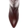 imageFSJ Women Classic Pointed Toe Western Riding Over The Knee Boots Wide Calf Chunky Mid Heel Pull On Long Boots Zipper Winter Dress Shoes Size 415 USReddish Brown