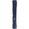 imageFSJ Women Round Toe Platform Knee High Boots Side Zipper Chunky High Heel Ladies Winter Prom Party Dress Shoes Size 416 USBlue