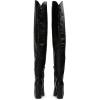 imageFSJ Women Thigh High Over The Knee Boots Block Chunky High Heel Almond Toe Side Zip Wide Calf Sexy Dress Long Boots Size 416 USBlack