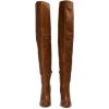 imageFSJ Women Thigh High Over The Knee Boots Block Chunky High Heel Almond Toe Side Zip Wide Calf Sexy Dress Long Boots Size 416 USBrown