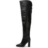 imageFSJ Women Thigh High Over The Knee Boots Block Chunky High Heel Almond Toe Side Zip Wide Calf Sexy Dress Long Boots Size 416 USBlack
