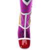 imageFSJ Women Colorful Square Toe Knee High Long Boots Stylish Multicolor Stiletto High Heels Side Zipper Patent Leather Shoes Size 415 USPurple
