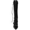 imageFSJ Women Elegant Pointed Toe Knee High Boots Stiletto High Heel Side Zipper Ladies Winter Long Boots Size 415 USBlack