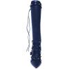 imageFSJ Women Elegant Pointed Toe Knee High Boots Stiletto High Heel Side Zipper Ladies Winter Long Boots Size 415 USDark Blue