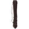 imageFSJ Women Elegant Pointed Toe Knee High Boots Stiletto High Heel Side Zipper Ladies Winter Long Boots Size 415 USDark Brown