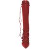 imageFSJ Women Elegant Pointed Toe Knee High Boots Stiletto High Heel Side Zipper Ladies Winter Long Boots Size 415 USRed