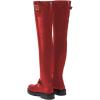 imageFSJ Women Fashion Over the Knee Boots Round Toe Thigh High Thick Heel Flat Boots Sexy Slip On Stretch Leather with Zipper Winter Riding Long Boots Size 415 USRed