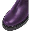 imageFSJ Women Fashion Over the Knee Boots Round Toe Thigh High Thick Heel Flat Boots Sexy Slip On Stretch Leather with Zipper Winter Riding Long Boots Size 415 USPurple