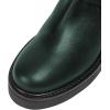 imageFSJ Women Fashion Over the Knee Boots Round Toe Thigh High Thick Heel Flat Boots Sexy Slip On Stretch Leather with Zipper Winter Riding Long Boots Size 415 USDark Green