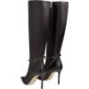imageFSJ Women Fashion Pointed Toe Stiletto High Heel Knee High Boots Classic Side Zipper Party Dress Ladies Shoes Size 415 USBlack
