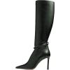 imageFSJ Women Fashion Pointed Toe Stiletto High Heel Knee High Boots Classic Side Zipper Party Dress Ladies Shoes Size 415 USDark Green