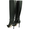 imageFSJ Women Fashion Pointed Toe Stiletto High Heel Knee High Boots Classic Side Zipper Party Dress Ladies Shoes Size 415 USDark Green