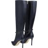 imageFSJ Women Fashion Pointed Toe Stiletto High Heel Knee High Boots Classic Side Zipper Party Dress Ladies Shoes Size 415 USNavy