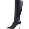 imageFSJ Women Fashion Pointed Toe Stiletto High Heel Knee High Boots Classic Side Zipper Party Dress Ladies Shoes Size 415 USNavy
