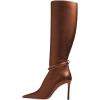 imageFSJ Women Fashion Pointed Toe Stiletto High Heel Knee High Boots Classic Side Zipper Party Dress Ladies Shoes Size 415 USSienna