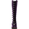 imageFSJ Women Fashion Straps Buckle Round Toe Knee High Boots Chunky High Heel Casual Walking Ladies Platform Shoes Size 415 USPurple