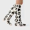 imageFSJ Women Knee High Boots Cute AnimalPrint Side Zipper Chunky Block Heel Round Toe Wide Calf Party Casual Dating Shoes Size 416 USLion