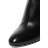 imageFSJ Women Knee High Long Boots Round Toe Stiletto Heel Winter Riding Boots Side Zipper Size 415 USBlack