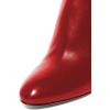 imageFSJ Women Knee High Long Boots Round Toe Stiletto Heel Winter Riding Boots Side Zipper Size 415 USRed