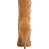 imageFSJ Women Studded Stiletto High Heel Over the Knee Boots Pointed Toe Side Zipper Thigh High Boot Long Fall Winter Sexy Stretch Suede Shoes Size 416 USBrown