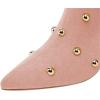 imageFSJ Women Studded Stiletto High Heel Over the Knee Boots Pointed Toe Side Zipper Thigh High Boot Long Fall Winter Sexy Stretch Suede Shoes Size 416 USPink